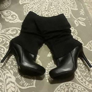 Black Hifg Heel Boots